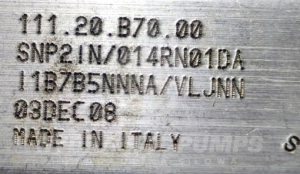 Pompa hydrauliczna zębata Sauer Danfoss  7719391   111.20.B70.00  SNP2IN/014RN01DAI1B7B5NNNA/VLJNN