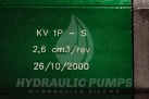 Komplet uszczelnień zestaw uszczelnień do pompy hydraulicznej do pomp hydraulicznych Vivolo KV 1P - S  2,6 cm3 KV1P-S   KV1P - S 