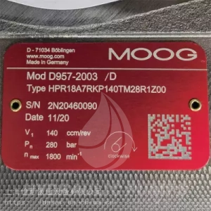 Pompa hydrauliczna tłoczkowa Moog HPR18A7RKP140TM28R1Z00  HP-R18A7-RKP140TM28RIZ00   D957-2003 D957-2003-10