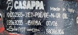 Silnik hydrauliczny zębaty Casappa 03563055  KM20.25B5-31E2-PGE/GE-N-QR (BLZ)   KM20,25B5-31E2-PGE/GE-N-QR (BLZ) 58086204