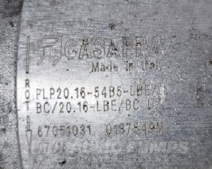 Pompa hydrauliczna zębata dwusekcyjna Casappa 67051031 PLP20.16-54B5-LBE/BC/20.16-LBE/BC D  PLP20,16-54B5-LBE/BC/20,16-LBE/BC D