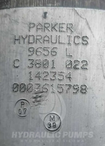 Pompa hydrauliczna zębata Parker 9656L  9656 L C3801022 C 3801 022  142354  0003615798