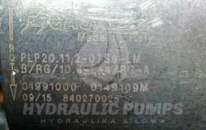 Pompa hydrauliczna zębata trzysekcyjna Casappa 01991000  840130030  840130031  840270025  0149109M PLP20