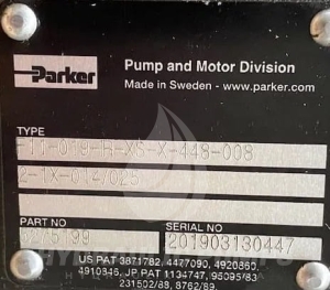 Silnik hydrauliczny tłoczkowy Parker 5275199 F11-019-IR-XS-X-448-0082-1X-01 5328950  F11-019-IR-XS-X-448-0082-1X-014/25
