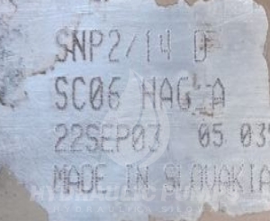 Pompa hydrauliczna zębata Sauer Danfoss SNP2/14DSC06HAGA  SNP2/14 D SC06 HAG A   SNP2/14D SC06 HAG A  SNP2/14 DSC06 HAG A