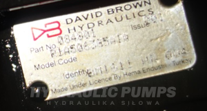 Pompa hydrauliczna zębata Hydreco David Brown R1A5063G5A1A   084801