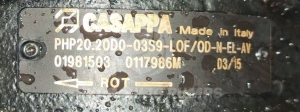 Pompa hydrauliczna zębata Casappa 01981503 PHP20.20D0-03S9-LOF/OD-N-EL-AV    PHP20,20D0-03S9-LOF/OD-N-EL-AV   PHP20.20DO-03S9-LOF/OD-N-EL-AV    PHP20,20DO-03S9-LOF/OD-N-EL-AV