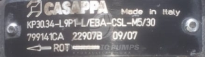 Komplet zestaw uszczelnień do pompy hydraulicznej pomp hydraulicznych Casappa KP30.34-L9P1-L/EBA-CSL-M5/30  799141CA   22907B 