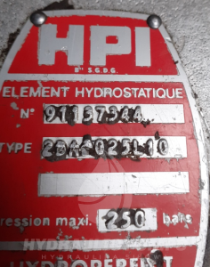 Pompa hydrauliczna zębata HPI P2BAN3025HL10B03N    2BA3025L10  91137344
