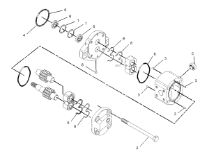 Pompa hydrauliczna zębata Cat 196-8424 04030268  1968424  196-8424  3295736  329-5736